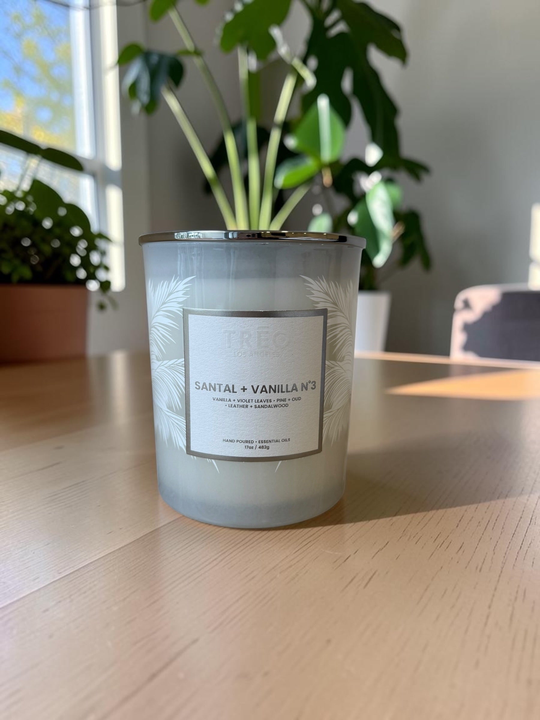 TRĒO Santal + Vanilla Nº3 scented candle, 17 oz